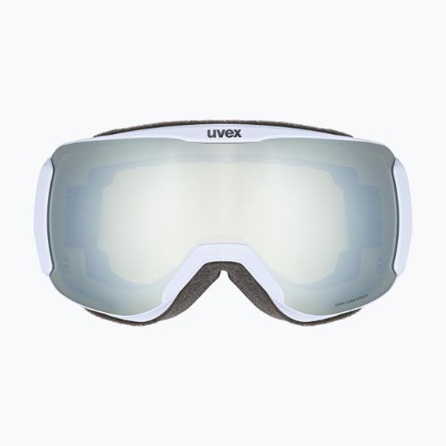 Moteriški slidinėjimo akiniai UVEX Downhill 2100 CV WE S2 arkties mėlyni matiniai/veidrodiniai balti/colorvision žali