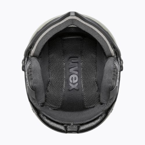 Slidinėjimo šalmas UVEX Wanted Visor Pro V black matt/variomatc smoke
