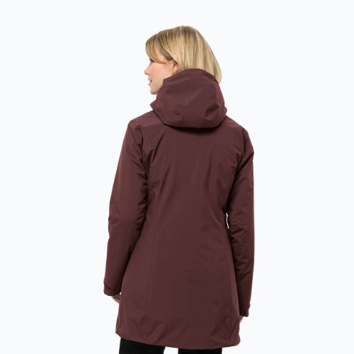 Jack Wolfskin moteriška žieminė striukė Heidelstein Ins dark maroon