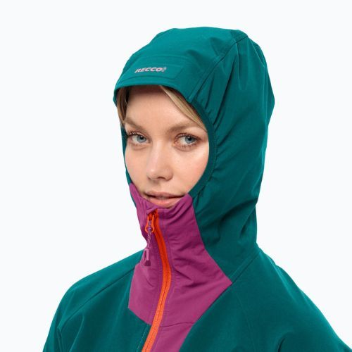 Jack Wolfskin moteriška softshell striukė Alpspitze Hoody sea green