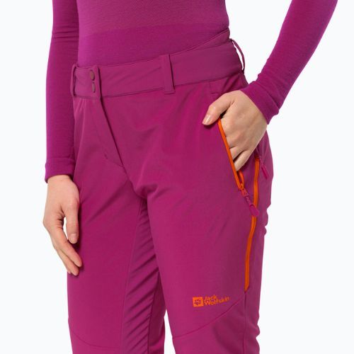 Jack Wolfskin moteriškos softshello kelnės Alpspitze Tour new magenta