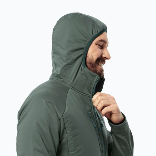 Jack Wolfskin vyriška pūkinė striukė Alpgrat Pro Ins Fz hedge green