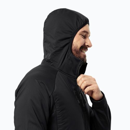 Vyriška hibridinė striukė Jack Wolfskin Alpgrat Pro Ins Fz juoda