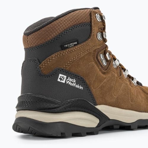"Jack Wolfskin" moteriški trekingo batai Refugio Texapore Mid brown/apricot