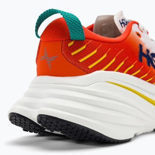 HOKA Bondi X blanc de blanc/flame vyriški bėgimo bateliai