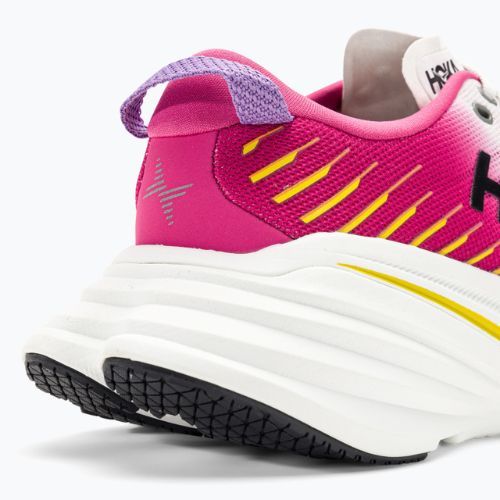 Moteriški bėgimo bateliai HOKA Bondi X blanc de blanc/pink yarrow