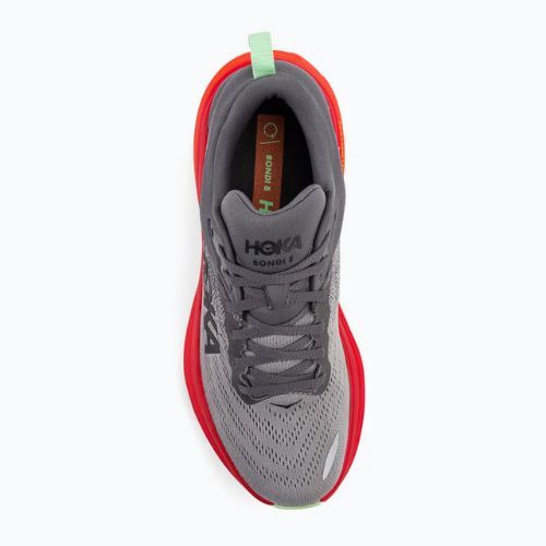 HOKA Bondi 8 castlerock/flame bėgimo bateliai vyrams