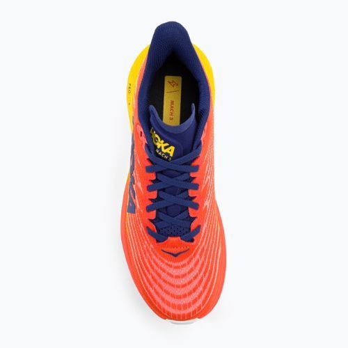 HOKA Mach 5 flame/dandelion vyriški bėgimo bateliai