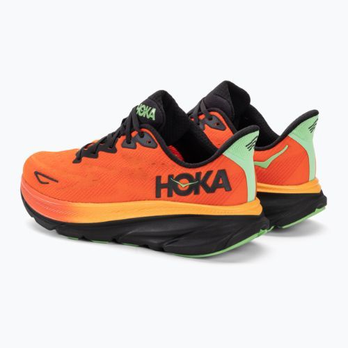 Vyriški bėgimo bateliai HOKA Clifton 9 flame/vibrant orange
