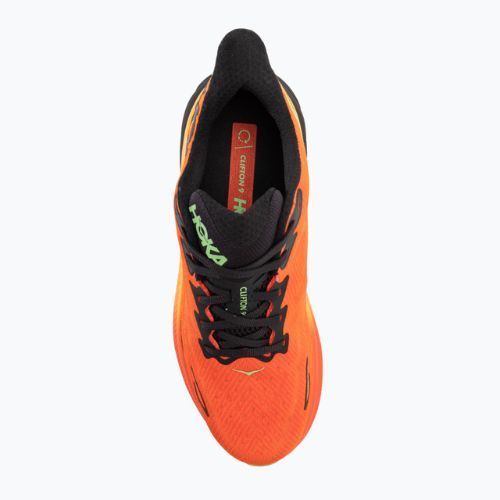 Vyriški bėgimo bateliai HOKA Clifton 9 flame/vibrant orange