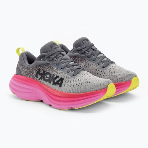 Moteriški bėgimo bateliai HOKA Bondi 8 castlerock/strawberry
