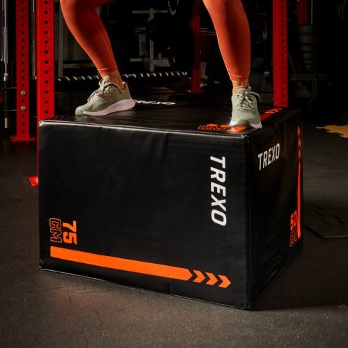 XTREXO plyometrinė dėžė TRX-PB30 30 kg juoda