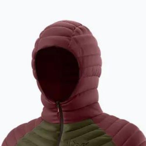 Vyriška DYNAFIT Radical Dwn RDS Hood striukė su gobtuvu bordo spalvos