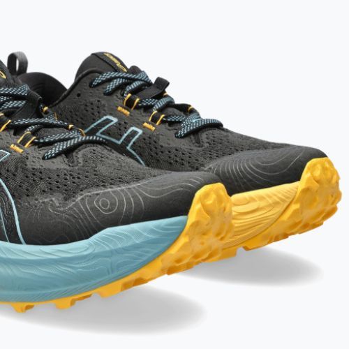 ASICS Trabuco Max 2 vyriški bėgimo bateliai juoda/pilkai mėlyna