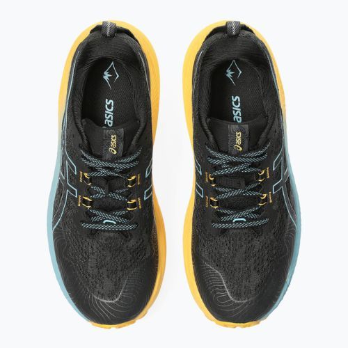 ASICS Trabuco Max 2 vyriški bėgimo bateliai juoda/pilkai mėlyna