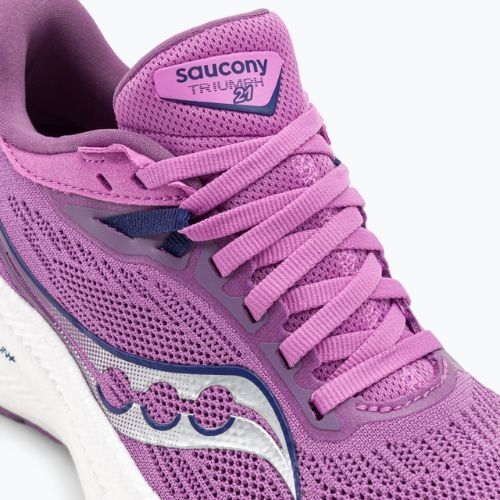 Moteriški bėgimo bateliai Saucony Triumph 21 grape/indigo