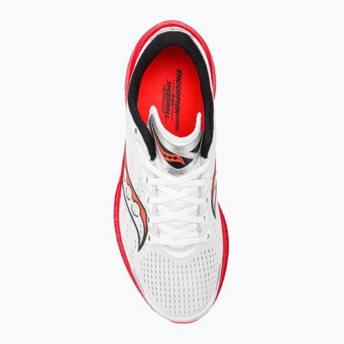 Vyriški bėgimo bateliai Saucony Endorphin Speed 3 white/blck/vizi
