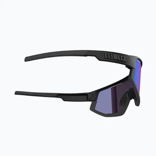 Bliz Fusion Nano Optics Nordic Light S2 matiniai juodi/begonia/violetiniai mėlyni daugiafunkciniai dviračių akiniai