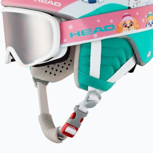 Vaikiškas slidinėjimo šalmas HEAD Maja Set Paw + Goggles pink
