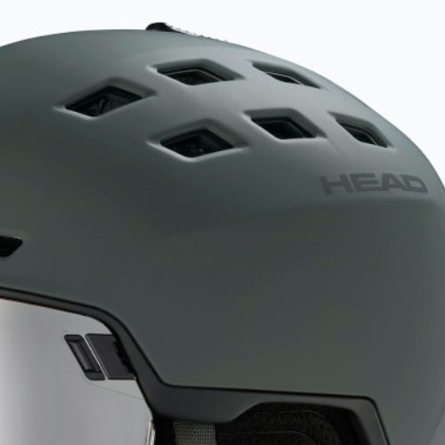 HEAD Radar naktinis žalias slidinėjimo šalmas