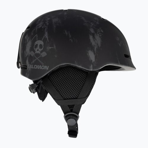Vaikiškas slidinėjimo šalmas Salomon Player Combo + akiniai XV Jr black&tie/black silver