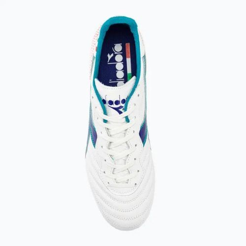 Vyriški futbolo bateliai Diadora Brasil Italy OG GR LT+ MDPU white/navy