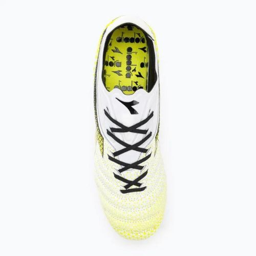 Vyriški futbolo bateliai Diadora Brasil Elite Tech GR LPX white/black/fluo yellow