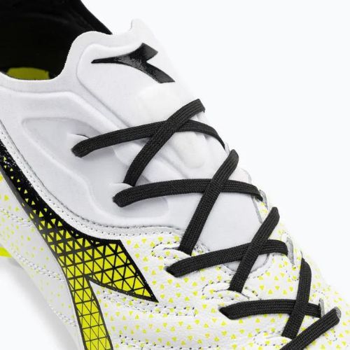 Vyriški futbolo bateliai Diadora Brasil Elite Tech GR LPX white/black/fluo yellow