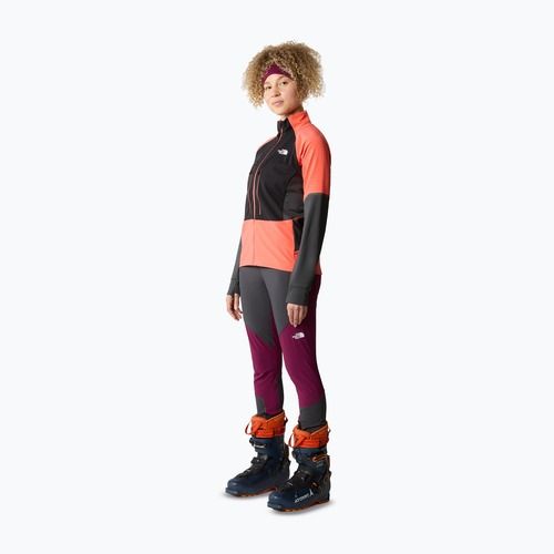 Moteriška softshell striukė The North Face Dawn Turn Softshell black/radiant orange/asphalt grey