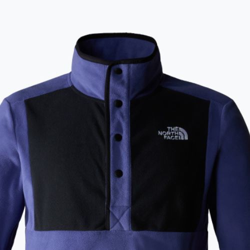 Vyriškas vilnonis megztinis The North Face Homesafe Snap Neck Fleece Pullover cave blue/black