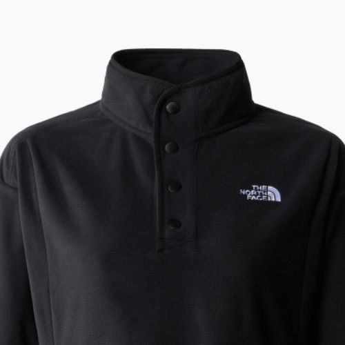 Moteriški vilnoniai megztiniai The North Face Homesafe Snap Neck Fleece Pullover black/black