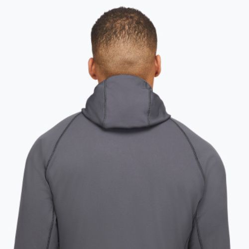 Vyriškas Rab Superflux Hoody džemperis su gobtuvu graphene/firecracker