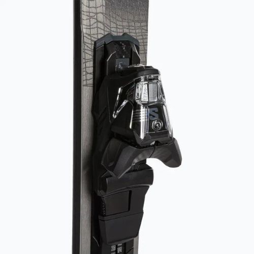 Salomon Stance 84 + M12 GW kalnų slidės juodos/neon oranžinės/balandinės