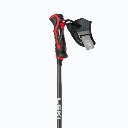 LEKI Airfoil 3D slidinėjimo lazdos juoda/raudona