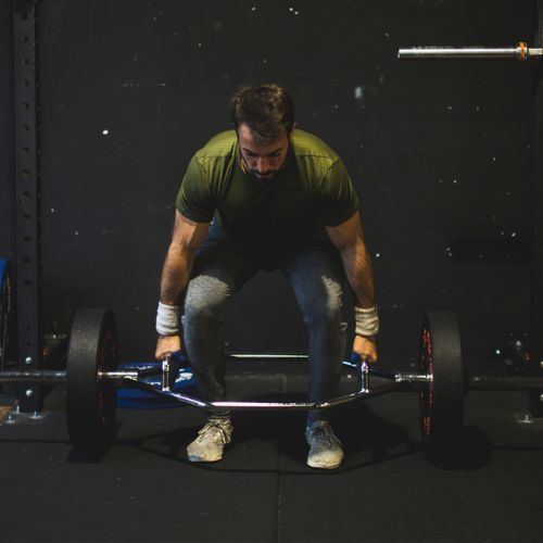 Grifas Sveltus Olympic Trap Bar + 2 spaustukai