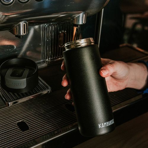 Kambukka Olympus termo puodelis 500 ml matinės juodos spalvos