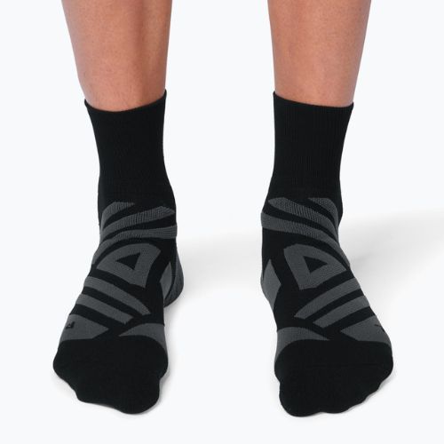 Vyriškos bėgimo kojinės On Performance Mid black/shadow