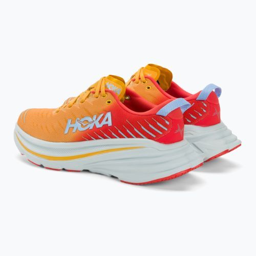 HOKA Bondi X fiesta/amber yellow vyriški bėgimo bateliai
