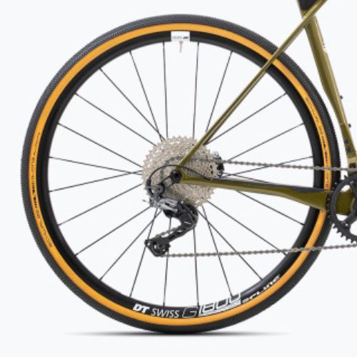 Superior X-ROAD Team Comp GR gloss olive/chrome žvyro dviratis