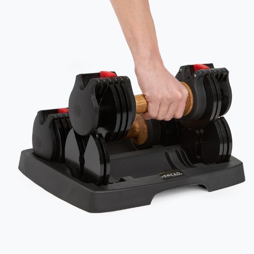 XTREXO ADS15 reguliuojamas hantelis / štanga juoda