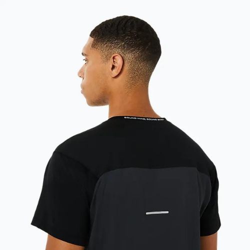 Vyriški bėgimo marškinėliai ASICS Race Top performance black/graphite grey