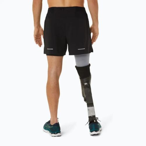 Vyriški bėgimo šortai ASICS Road 2-N-1 5IN performance black