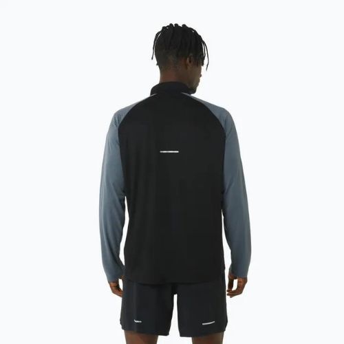 Vyriški bėgimo marškinėliai ilgomis rankovėmis ASICS Icon 1/2 Zip performance black/carrier grey