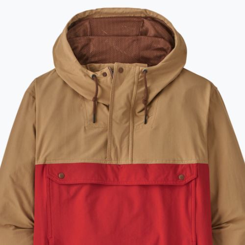 Vyriška striukė nuo vėjo Patagonia Isthmus Anorak touring red