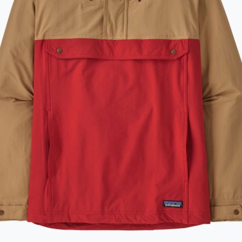 Vyriška striukė nuo vėjo Patagonia Isthmus Anorak touring red