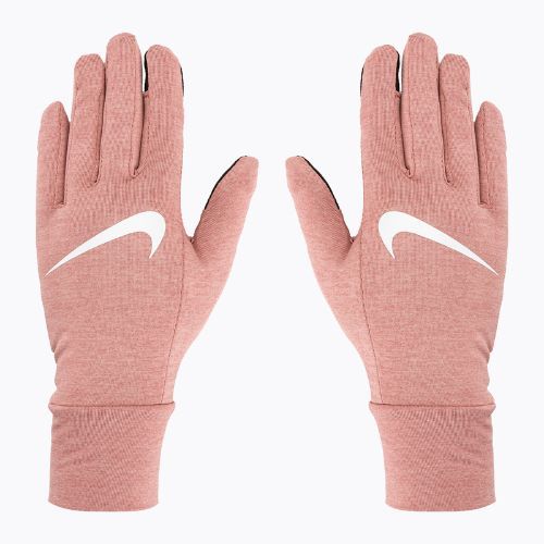 Moteriškos bėgimo pirštinės Nike Fleece RG red stardust/red stardust/silver