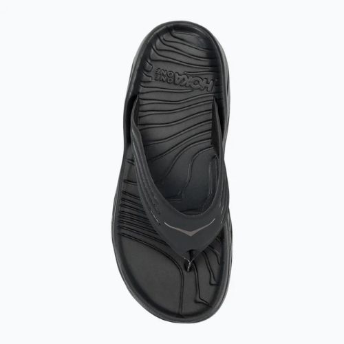 Vyriškos šlepetės per pirštą HOKA ORA Recovery Flip black/dark gull gray