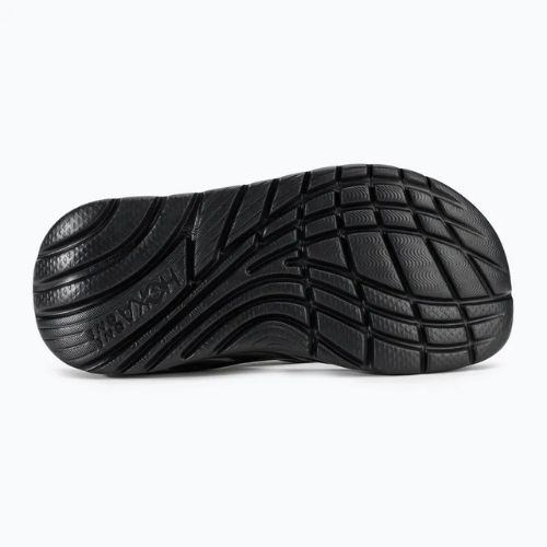 Vyriškos šlepetės per pirštą HOKA ORA Recovery Flip black/dark gull gray