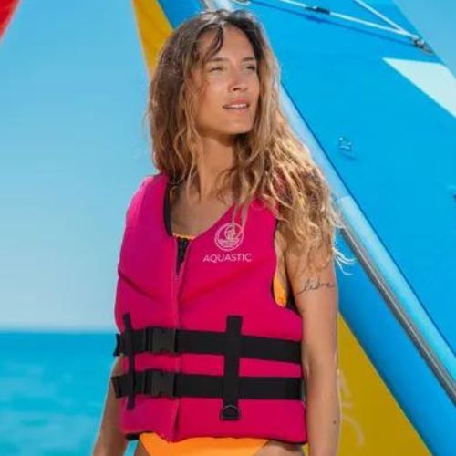 Moteriška apsauginė liemenė AQUASTIC AQS-LVW rožinė