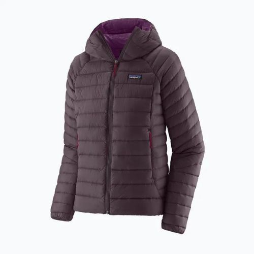 Moteriška pūkinė striukė Patagonia Down Sweater Hoody obsidian plum